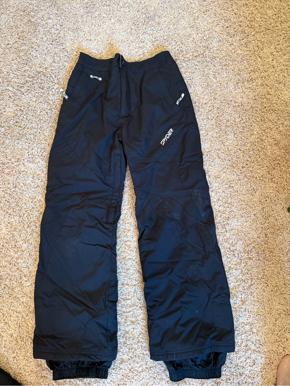Spyder Black Kids Snow Joggers